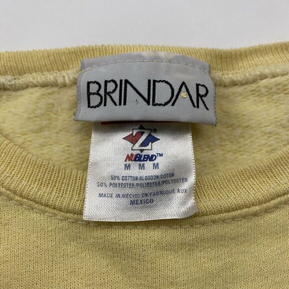 VTG BRINDAR LPGA International Golf Yellow Crewneck Pullover Sweatshirt Sz M - Picture 9 of 12